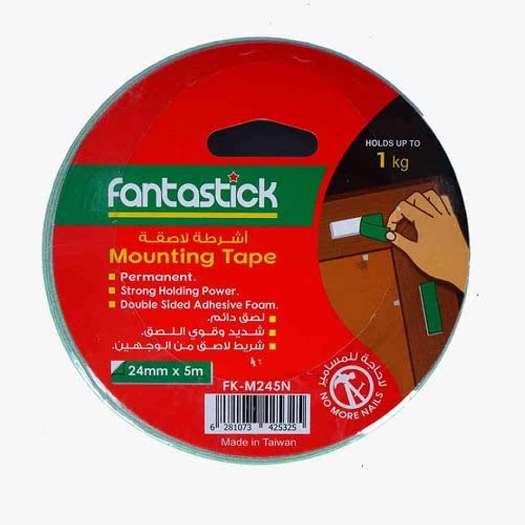 Fantastick Mounting Tape 1"x5m Box=12rol FK-M245N